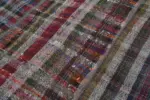Chaput Patchwork Multi Renk Pamuk Üzerine Yün El Dokuma Kilim-200x300 - Görsel 6