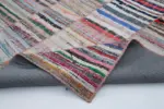 Chaput Patchwork Multi Renk Pamuk Üzerine Yün El Dokuma Kilim-200x284 - Görsel 5