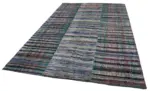 Chaput Patchwork Multi Renk Pamuk Üzerine Yün El Dokuma Kilim-202x291 - Görsel 3