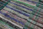 Chaput Patchwork Multi Renk Pamuk Üzerine Yün El Dokuma Kilim-202x291 - Görsel 6