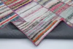 Chaput Patchwork Multi Renk Pamuk Üzerine Yün El Dokuma Kilim-210x280 - Görsel 5