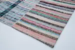 Chaput Patchwork Multi Renk Pamuk Üzerine Yün El Dokuma Kilim-203x299 - Görsel 4