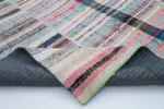 Chaput Patchwork Multi Renk Pamuk Üzerine Yün El Dokuma Kilim-203x299 - Görsel 5