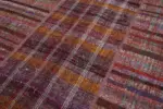 Chaput Patchwork Kırmızı Renk Pamuk Üzerine Yün El Dokuma Kilim-204x300 - Görsel 6
