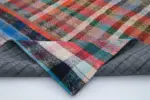 Chaput Patchwork Multi Renk Pamuk Üzerine Yün El Dokuma Kilim-202x285 - Görsel 5