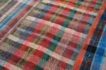 Chaput Patchwork Multi Renk Pamuk Üzerine Yün El Dokuma Kilim-202x285 - Görsel 6