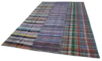 Chaput Patchwork Multi Renk Pamuk Üzerine Yün El Dokuma Kilim-208x301 - Görsel 3