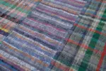 Chaput Patchwork Multi Renk Pamuk Üzerine Yün El Dokuma Kilim-208x301 - Görsel 6