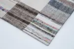 Chaput Patchwork Multi Renk Pamuk Üzerine Yün El Dokuma Kilim-201x298 - Görsel 4