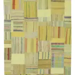 Chaput Patchwork Sarı Renk Pamuk Üzerine Yün El Dokuma Kilim-204x298