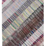Chaput Patchwork Multi Renk Pamuk Üzerine Yün El Dokuma Kilim-200x307