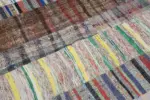 Chaput Patchwork Multi Renk Pamuk Üzerine Yün El Dokuma Kilim-200x307 - Görsel 6