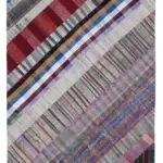 Chaput Patchwork Multi Renk Pamuk Üzerine Yün El Dokuma Kilim-203x305