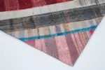 Chaput Patchwork Multi Renk Pamuk Üzerine Yün El Dokuma Kilim-203x305 - Görsel 4