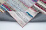 Chaput Patchwork Multi Renk Pamuk Üzerine Yün El Dokuma Kilim-195x290 - Görsel 5