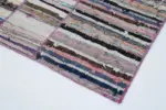 Chaput Patchwork Multi Renk Pamuk Üzerine Yün El Dokuma Kilim-198x290 - Görsel 4