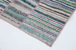 Chaput Patchwork Multi Renk Pamuk Üzerine Yün El Dokuma Kilim-200x298 - Görsel 4
