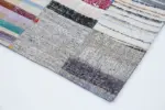 Chaput Patchwork Multi Renk Pamuk Üzerine Yün El Dokuma Kilim-202x299 - Görsel 4