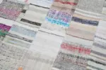 Chaput Patchwork Multi Renk Pamuk Üzerine Yün El Dokuma Kilim-202x299 - Görsel 6