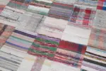 Chaput Patchwork Multi Renk Pamuk Üzerine Yün El Dokuma Kilim-210x299 - Görsel 6
