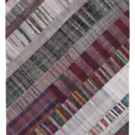 Chaput Patchwork Multi Renk Pamuk Üzerine Yün El Dokuma Kilim-200x305