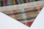 Chaput Patchwork Multi Renk Pamuk Üzerine Yün El Dokuma Kilim-199x305 - Görsel 4