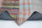 Chaput Patchwork Multi Renk Pamuk Üzerine Yün El Dokuma Kilim-199x305 - Görsel 5