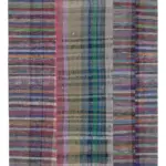 Chaput Patchwork Multi Renk Pamuk Üzerine Yün El Dokuma Kilim-200x302
