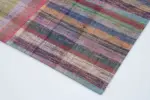 Chaput Patchwork Multi Renk Pamuk Üzerine Yün El Dokuma Kilim-200x302 - Görsel 4
