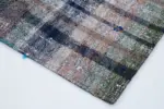 Chaput Patchwork Multi Renk Pamuk Üzerine Yün El Dokuma Kilim-200x300 - Görsel 4