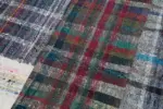 Chaput Patchwork Multi Renk Pamuk Üzerine Yün El Dokuma Kilim-200x300 - Görsel 6