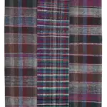 Chaput Patchwork Multi Renk Pamuk Üzerine Yün El Dokuma Kilim-200x303