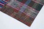 Chaput Patchwork Multi Renk Pamuk Üzerine Yün El Dokuma Kilim-200x303 - Görsel 4
