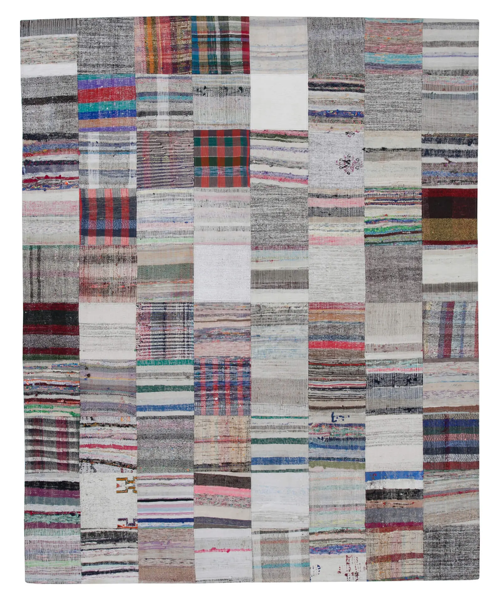 Rc_30416_1_Multicolor_Oriental_Kilim_Patchwork_Rugs Chaput Patchwork Multi Renk Pamuk Üzerine Yün El Dokuma Kilim-240x300 - Görsel 1