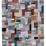 Chaput Patchwork Multi Renk Pamuk Üzerine Yün El Dokuma Kilim-246x305