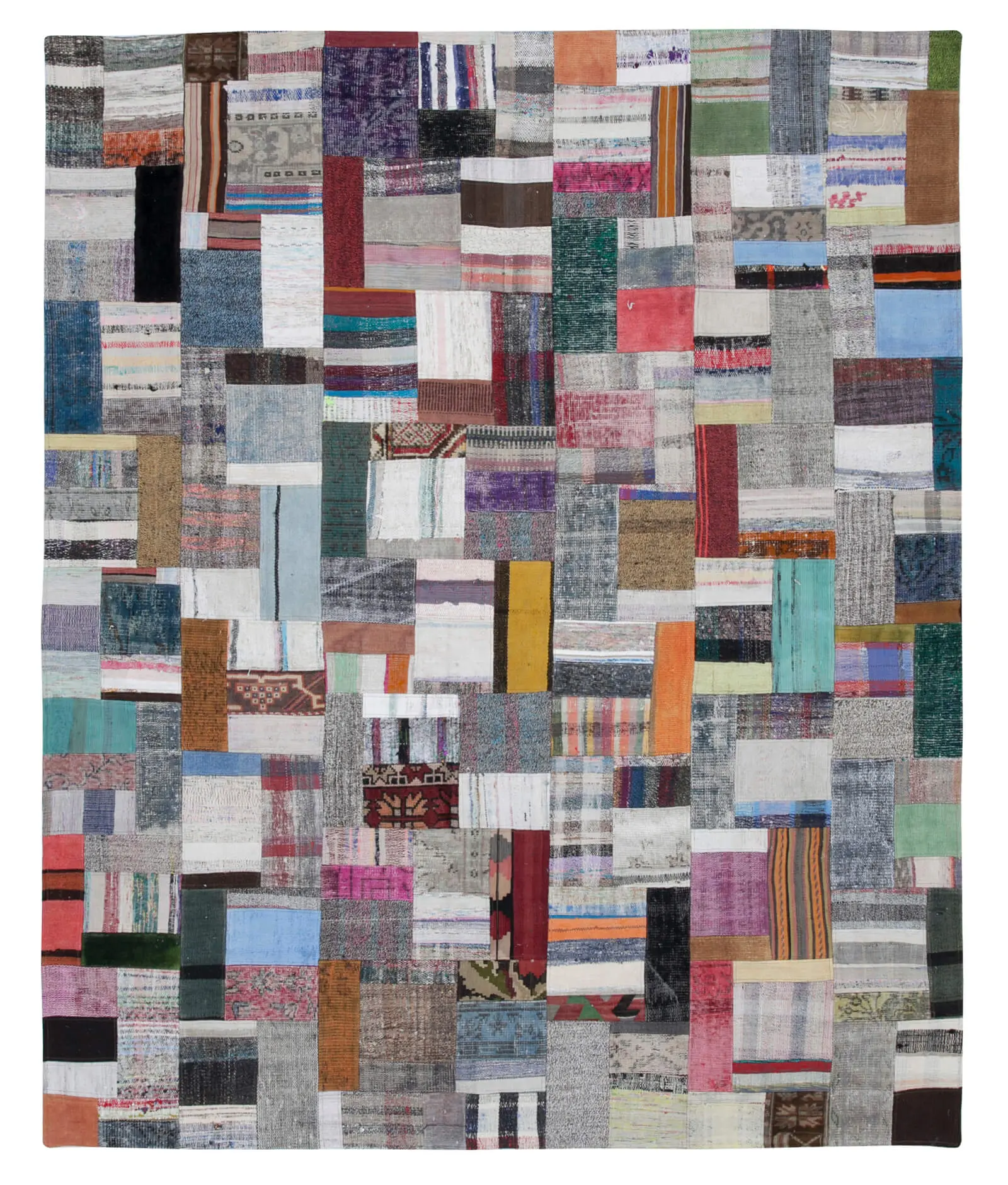 Rc_30423_1_Multicolor_Oriental_Kilim_Patchwork_Rugs Chaput Patchwork Multi Renk Pamuk Üzerine Yün El Dokuma Kilim-249x305 - Görsel 1