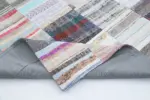 Chaput Patchwork Multi Renk Pamuk Üzerine Yün El Dokuma Kilim-249x305 - Görsel 5