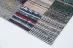 Chaput Patchwork Multi Renk Pamuk Üzerine Yün El Dokuma Kilim-240x298 - Görsel 4