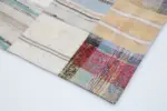 Chaput Patchwork Multi Renk Pamuk Üzerine Yün El Dokuma Kilim-241x300 - Görsel 4