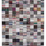 Chaput Patchwork Multi Renk Pamuk Üzerine Yün El Dokuma Kilim-241x300
