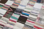Chaput Patchwork Multi Renk Pamuk Üzerine Yün El Dokuma Kilim-241x300 - Görsel 6