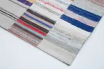 Chaput Patchwork Multi Renk Pamuk Üzerine Yün El Dokuma Kilim-249x305 - Görsel 4