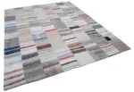 Chaput Patchwork Multi Renk Pamuk Üzerine Yün El Dokuma Kilim-248x307 - Görsel 2