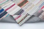 Chaput Patchwork Multi Renk Pamuk Üzerine Yün El Dokuma Kilim-248x307 - Görsel 5
