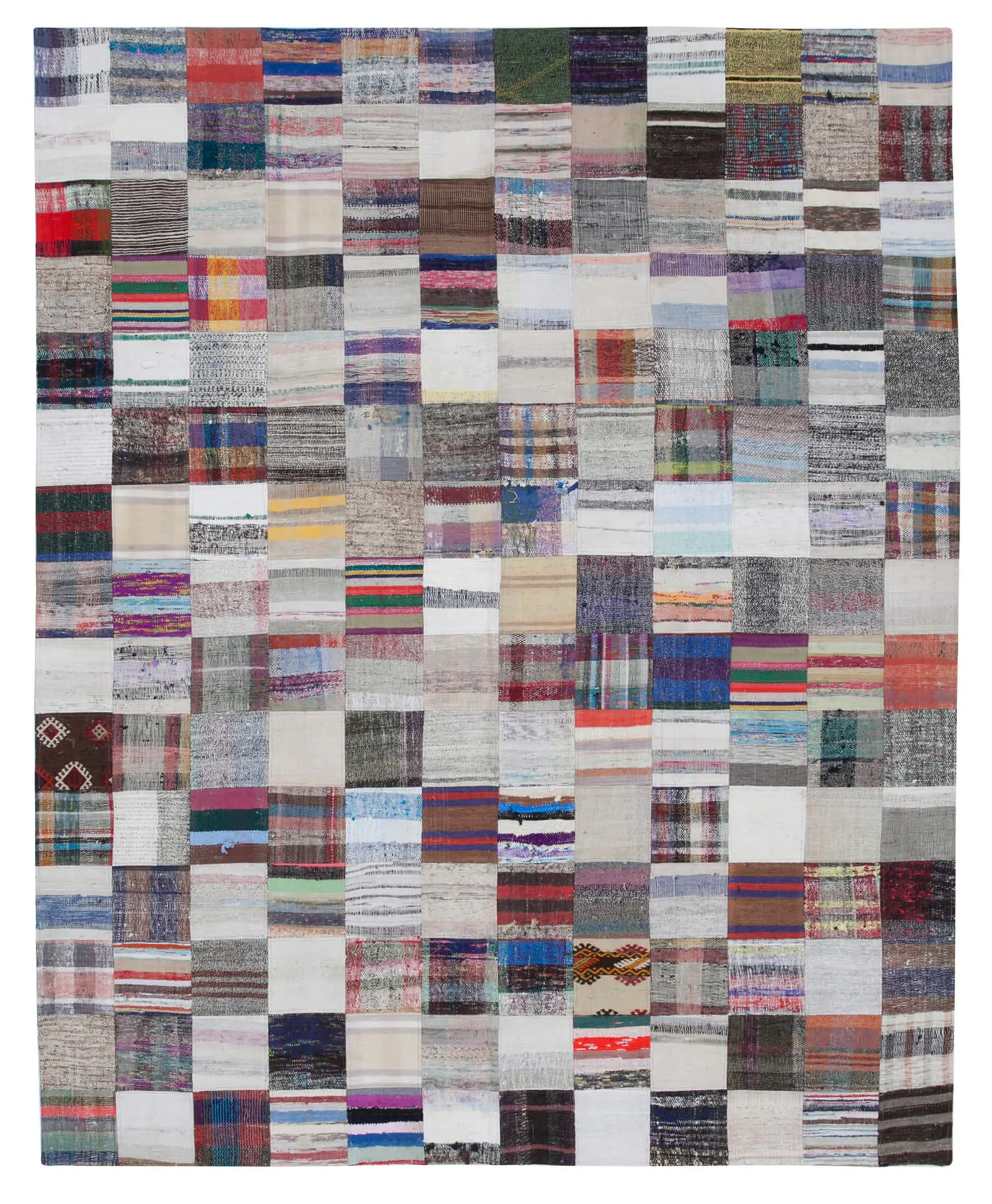 Rc_30437_1_Multicolor_Oriental_Kilim_Patchwork_Rugs Chaput Patchwork Multi Renk Pamuk Üzerine Yün El Dokuma Kilim-241x300 - Görsel 1