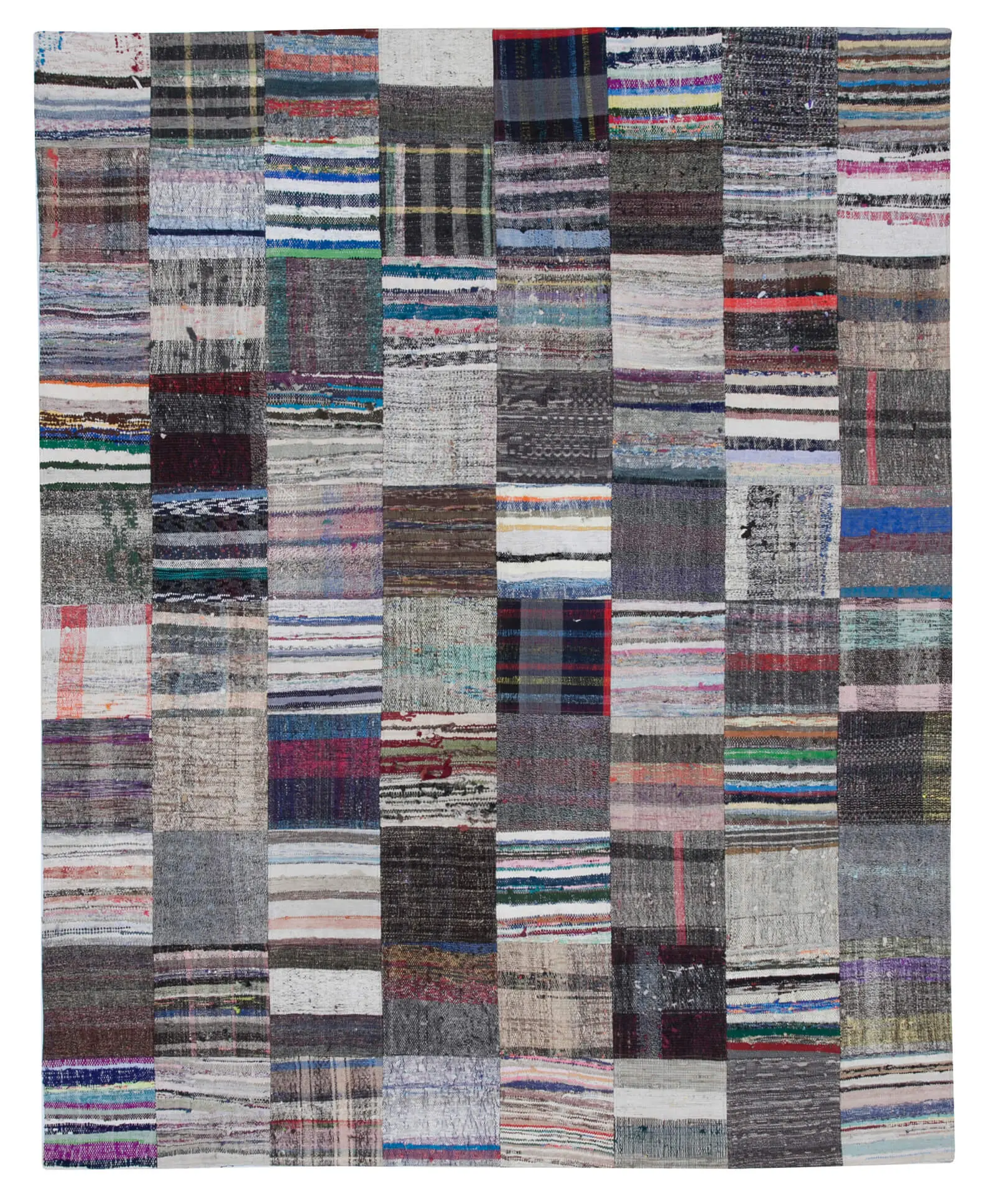 Rc_30439_1_Multicolor_Oriental_Kilim_Patchwork_Rugs Chaput Patchwork Multi Renk Pamuk Üzerine Yün El Dokuma Kilim-240x300 - Görsel 1