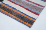 Chaput Patchwork Multi Renk Pamuk Üzerine Yün El Dokuma Kilim-244x300 - Görsel 4