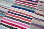 Chaput Patchwork Multi Renk Pamuk Üzerine Yün El Dokuma Kilim-244x300 - Görsel 6