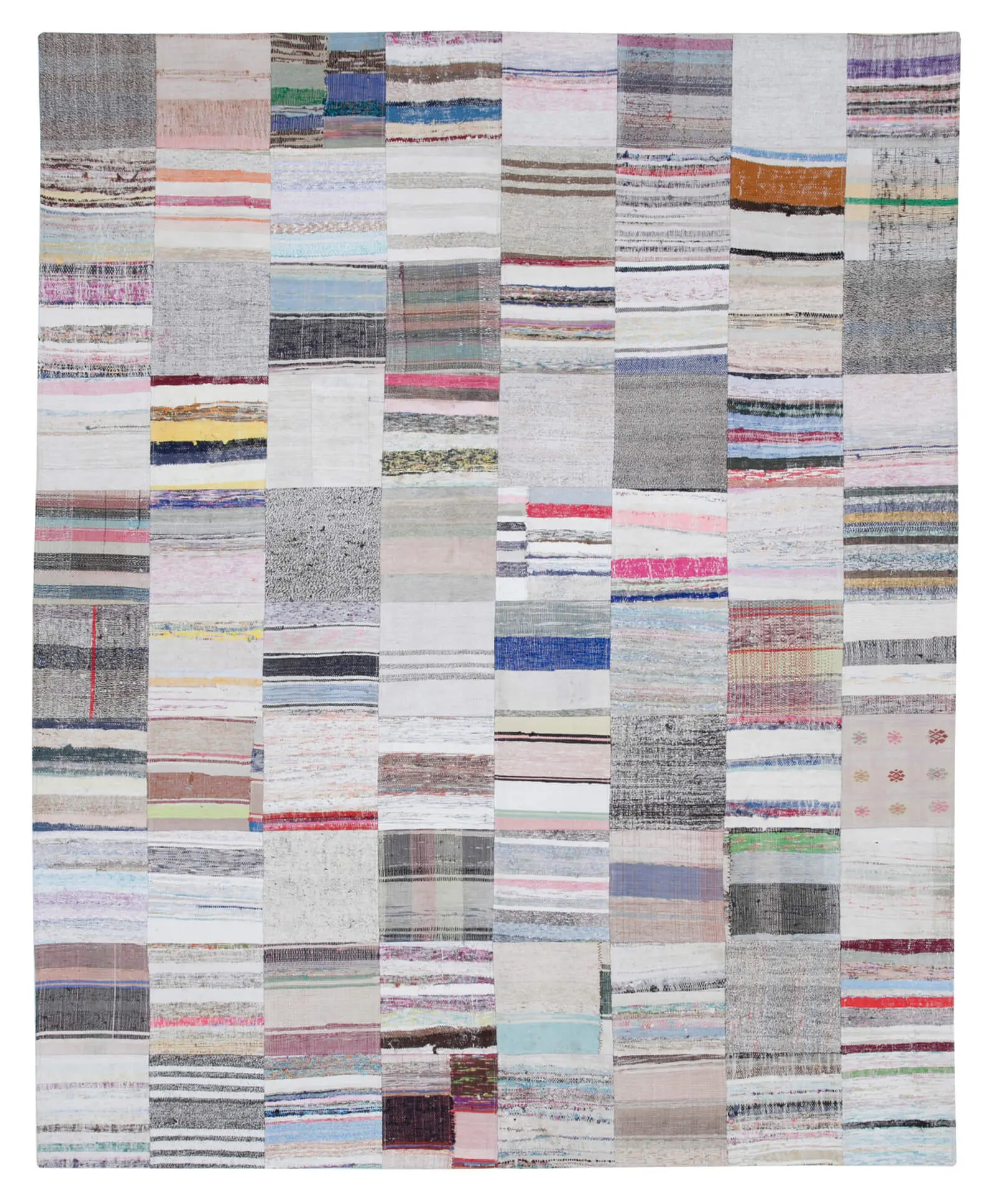 Rc_30444_1_Multicolor_Oriental_Kilim_Patchwork_Rugs Chaput Patchwork Multi Renk Pamuk Üzerine Yün El Dokuma Kilim-249x305 - Görsel 1