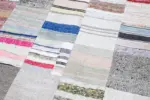 Chaput Patchwork Multi Renk Pamuk Üzerine Yün El Dokuma Kilim-249x305 - Görsel 6